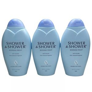 Pack of 3 - Shower to Shower Body Powder Morning Fresh Lavender Blue 13 oz ea